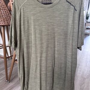 EBERLESTOCK Men's Olive Green Shirt